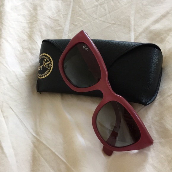 ray ban burgundy sunglasses